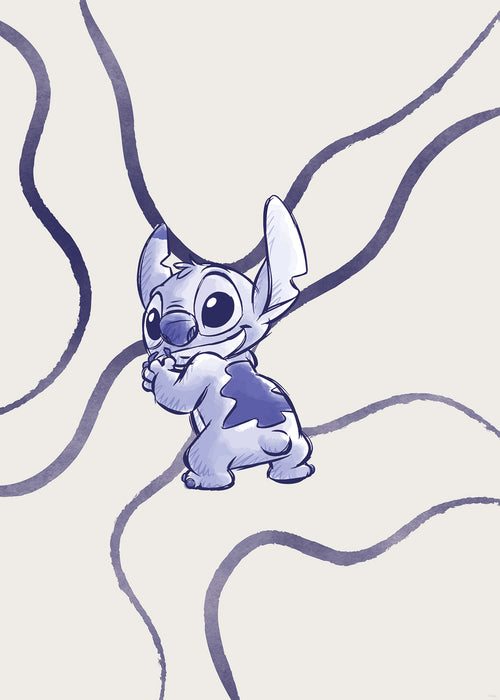 Komar NEU | Komar Wandbild- Disney Lilo and Stitch Brave and Wild