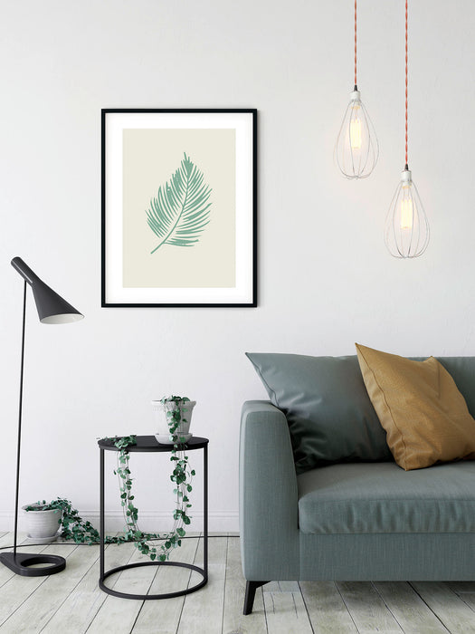 Wandbild | Winter Tropics Black Panther Palm Leaf