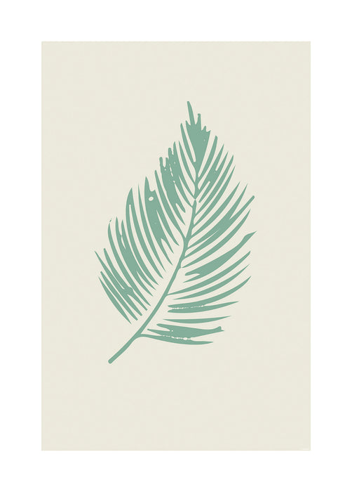 Komar NEU | Wandbild - Winter Tropics Black Panther Palm Leaf