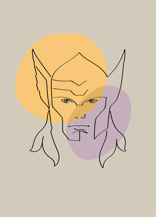 Komar NEU | Wandbild - Soulful Sanctuary Thor Head