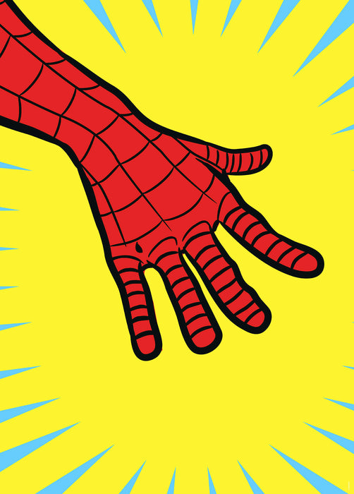 Komar NEU | Wandbild - Marvel PowerUp Spider-Man Hand