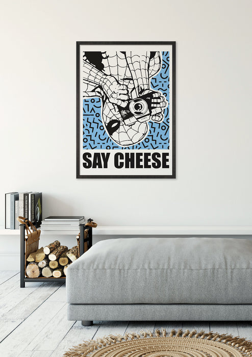Wandbild | Marvel Spider | Man Say Cheese Blue