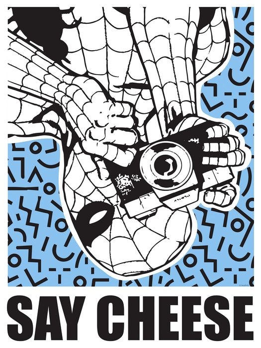 Wandbild | Marvel Spider | Man Say Cheese Blue