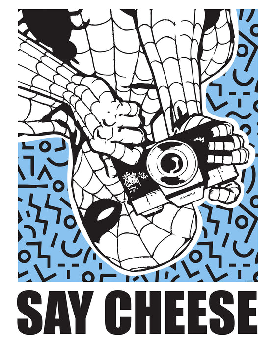 Wandbild | Marvel Spider | Man Say Cheese Blue