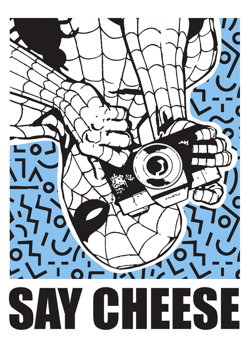 Wandbild | Marvel Spider | Man Say Cheese Blue