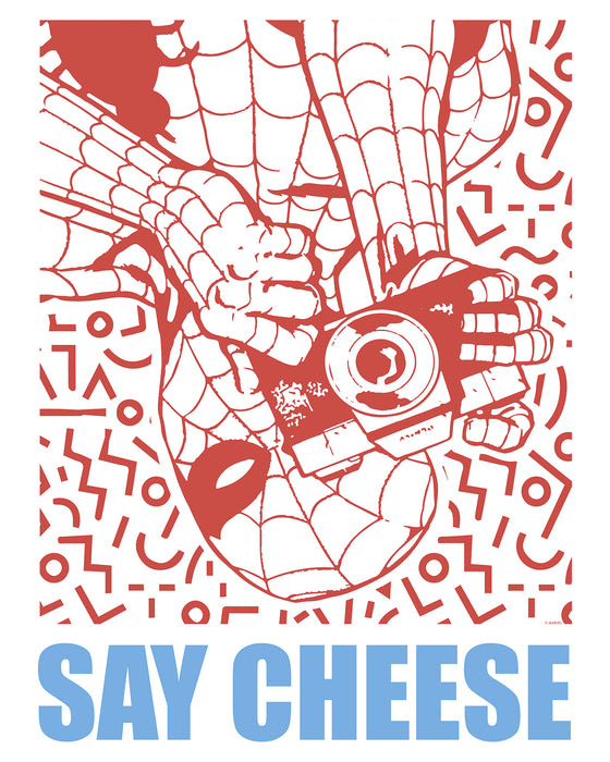 Komar NEU | Komar Wandbild- Marvel Spider-Man Say Cheese Red