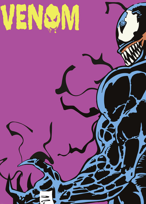 Komar NEU | Komar Wandbild- Marvel Venom Colourful Stare