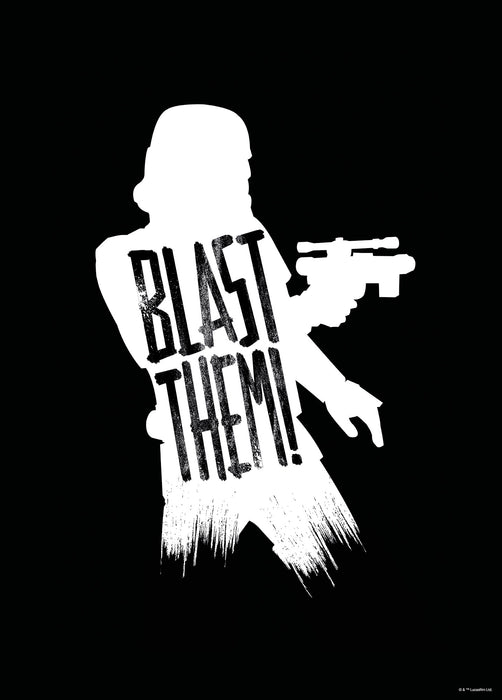 Komar NEU | Wandbild - Star Wars Silhouette Quotes Stormtrooper
