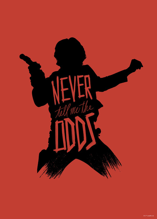 Komar NEU | Wandbild - Star Wars Silhouette Quotes Han Solo