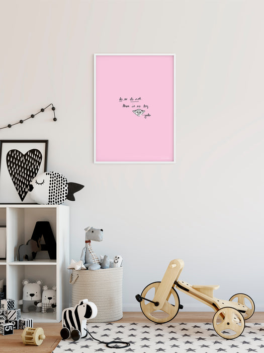 Wandbild | Star Wars Quote Yoda Cute