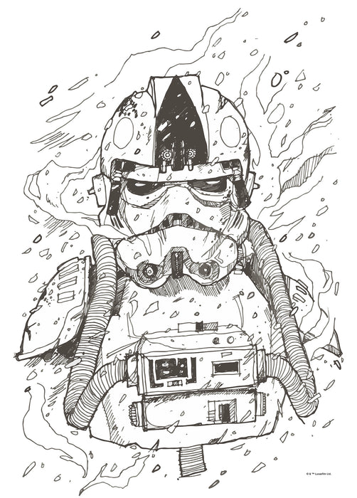 Wandbild | Star Wars Pilot Drawing