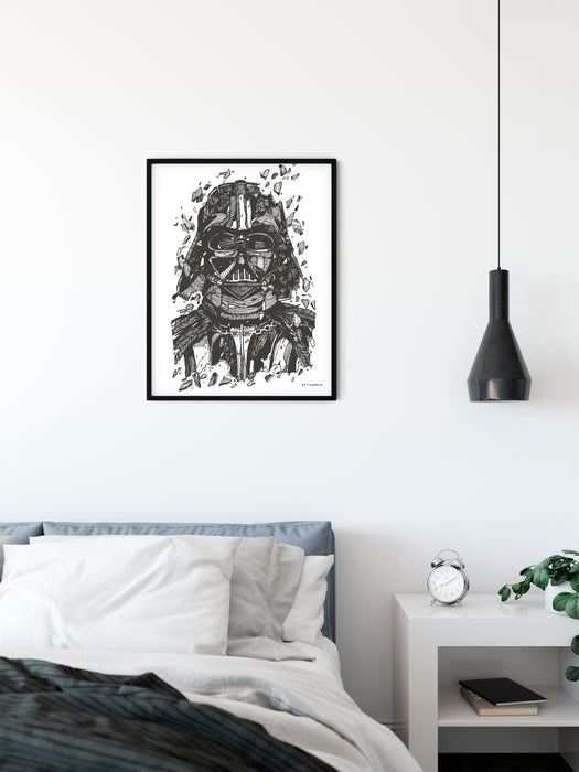 Wandbild - Star Wars Darth Vader Drawing
