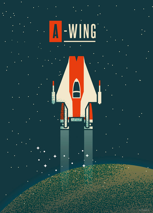 Komar NEU | Wandbild - Star Wars Geeky A-Wing