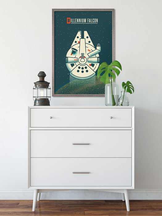 Wandbild | Star Wars Geeky Millennium Falcon