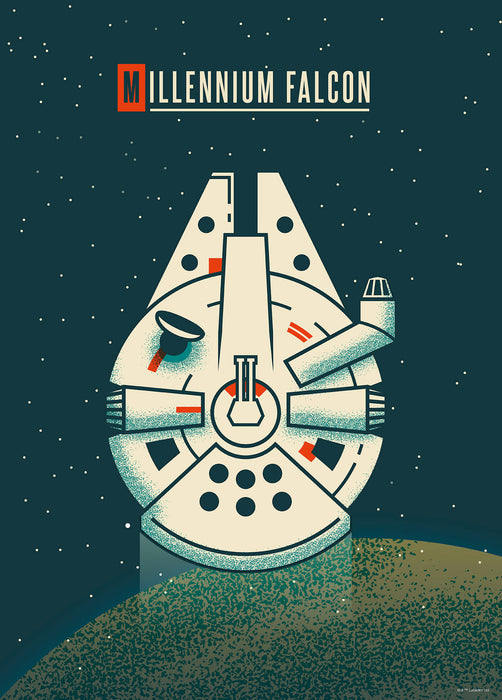 Wandbild | Star Wars Geeky Millennium Falcon