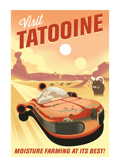 Komar NEU | Wandbild - Star Wars Visit Tatooine!