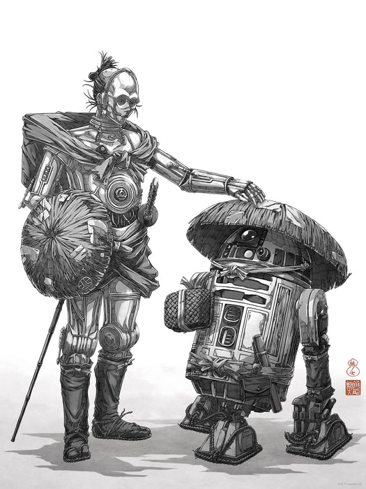 Komar NEU | Komar Wandbild- Star Wars Vision Samurai Droids