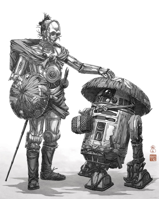 Komar NEU | Komar Wandbild- Star Wars Vision Samurai Droids