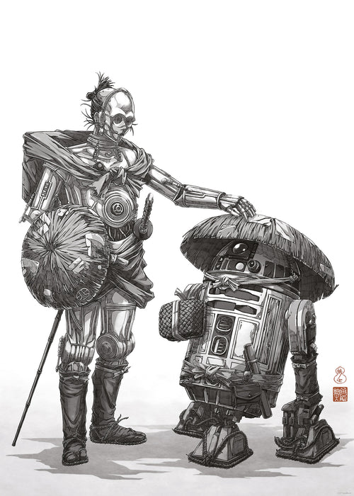Komar NEU | Komar Wandbild- Star Wars Vision Samurai Droids