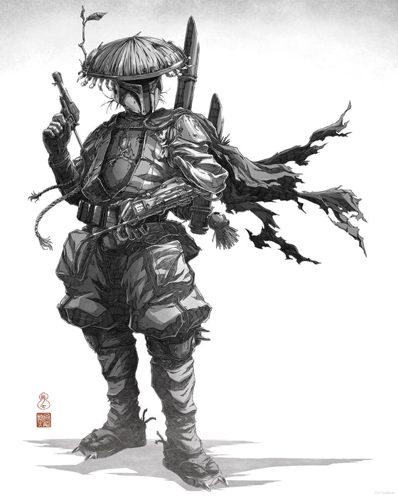 Komar NEU | Komar Wandbild- Star Wars Vision Samurai Bounty Hunter