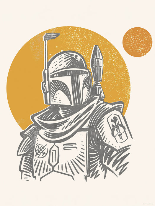 Wandbild | Star Wars Boba Fett Illustration Iconic