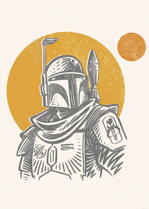 Wandbild | Star Wars Boba Fett Illustration Iconic