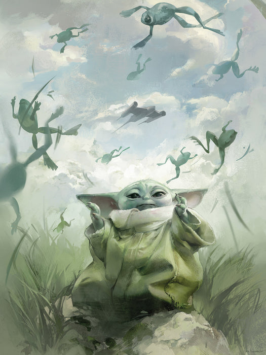 Komar NEU | Komar Wandbild- Star Wars The Mandalorian Grogu Frogs