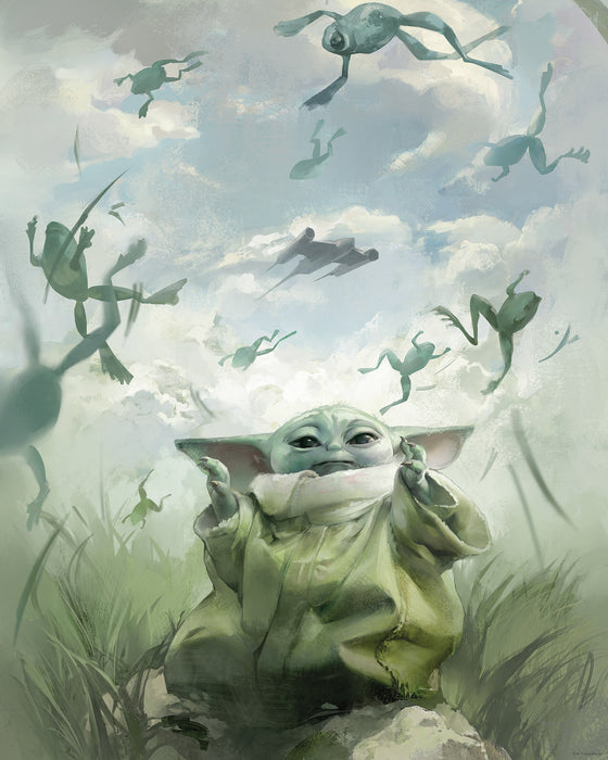 Wandbild | Star Wars The Mandalorian Grogu Frogs