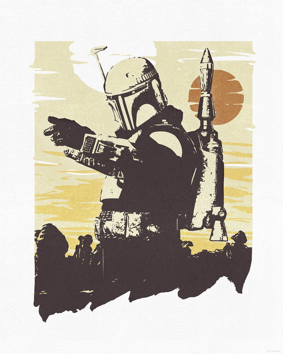 Komar NEU | Komar Wandbild- Star Wars Boba Fett Illustration Target