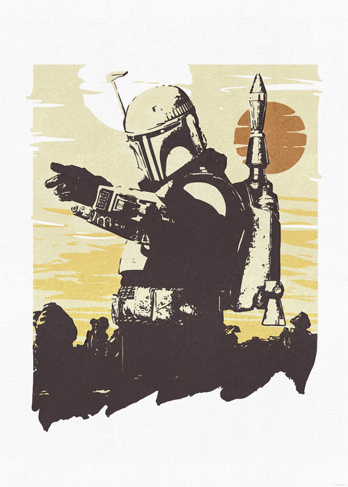 Komar NEU | Komar Wandbild- Star Wars Boba Fett Illustration Target