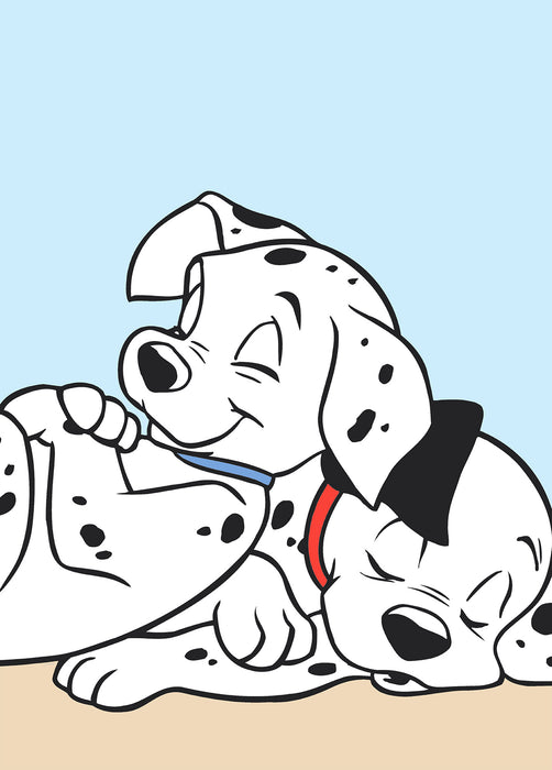 Komar NEU | Wandbild - 101 Dalmatiner Cuddle - Größe 30 x 40 cm