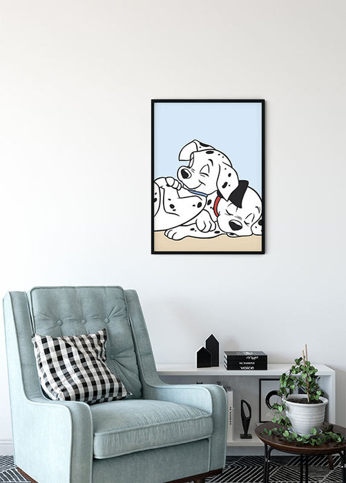 Komar NEU | Wandbild - 101 Dalmatiner Cuddle - Größe 40 x 50 cm