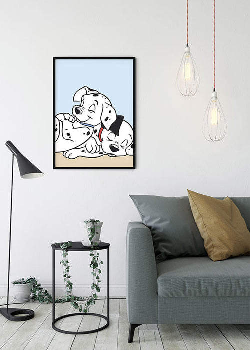 Komar NEU | Wandbild - 101 Dalmatiner Cuddle - Größe 30 x 40 cm