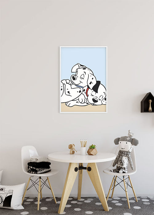 Komar NEU | Wandbild - 101 Dalmatiner Cuddle - Größe 40 x 50 cm