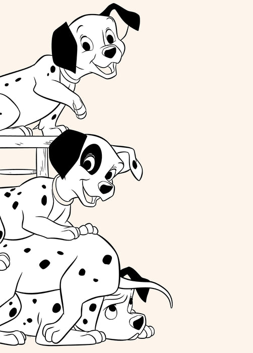 Komar NEU | Wandbild - 101 Dalmatiner Playing - Größe 50 x 70 cm