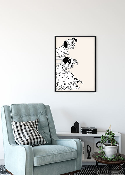Komar NEU | Wandbild - 101 Dalmatiner Playing - Größe 30 x 40 cm
