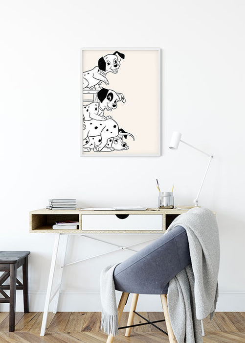 Komar NEU | Wandbild - 101 Dalmatiner Playing - Größe 30 x 40 cm