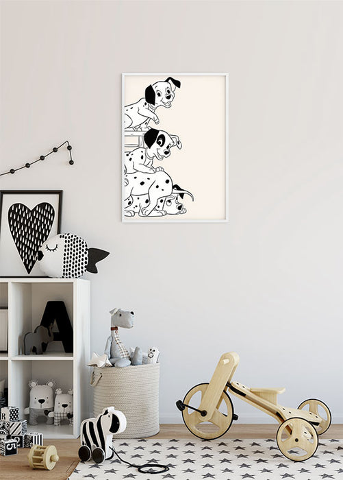 Komar NEU | Wandbild - 101 Dalmatiner Playing - Größe 40 x 50 cm