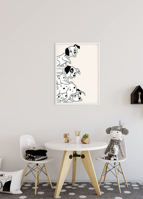 Komar NEU | Wandbild - 101 Dalmatiner Playing - Größe 40 x 50 cm