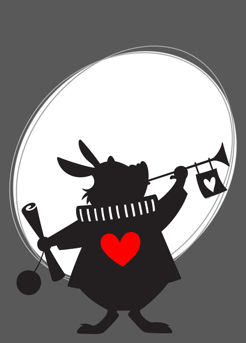 Komar NEU | Wandbild - Alice Rabbit - Größe 50 x 70 cm