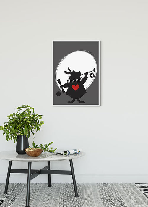 Komar NEU | Wandbild - Alice Rabbit - Größe 30 x 40 cm