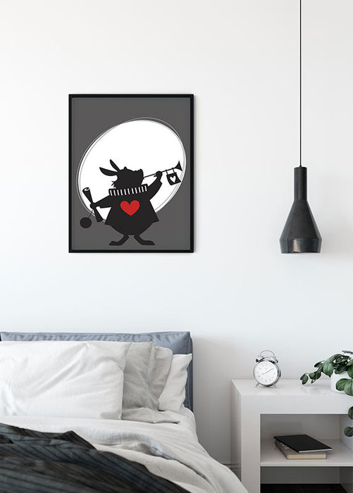 Komar NEU | Wandbild - Alice Rabbit - Größe 50 x 70 cm