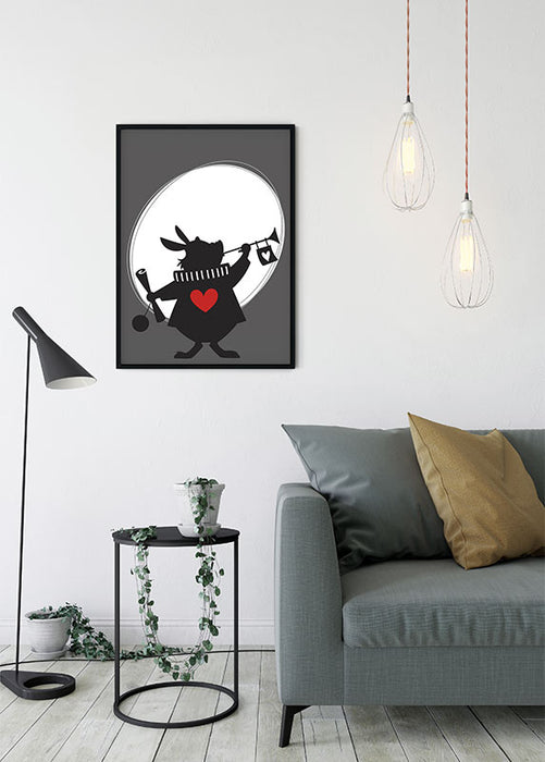 Wandbild - Alice Rabbit