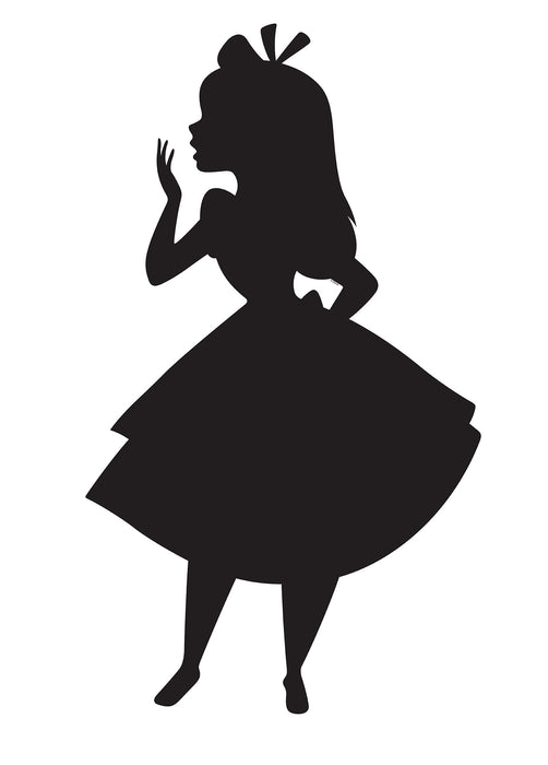 Wandbild - Alice Silhouette