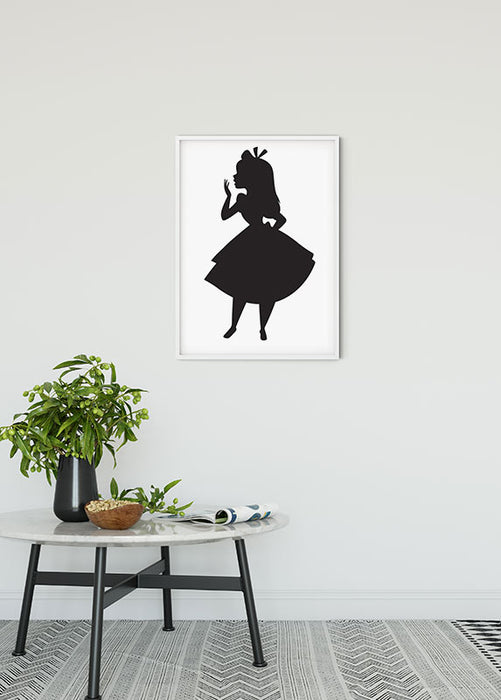 Komar NEU | Wandbild - Alice Silhouette - Größe 50 x 70 cm