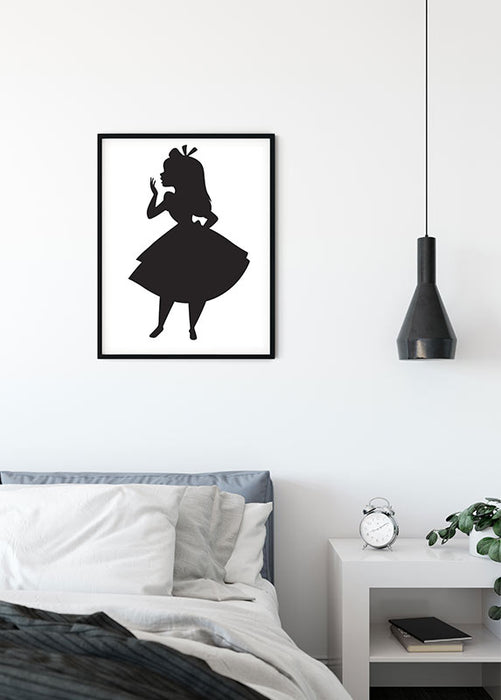 Komar NEU | Wandbild - Alice Silhouette - Größe 50 x 70 cm