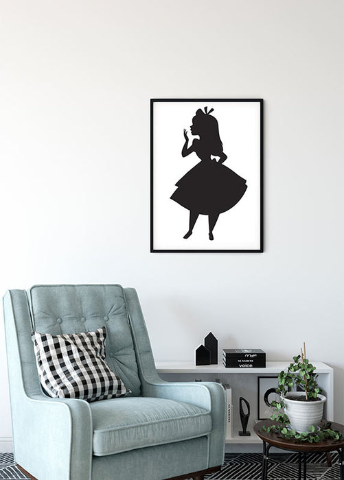 Komar NEU | Wandbild - Alice Silhouette - Größe 50 x 70 cm