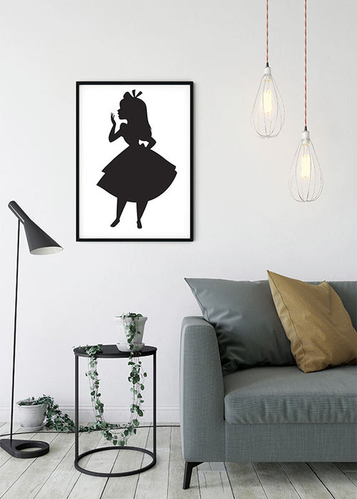 Komar NEU | Wandbild - Alice Silhouette - Größe 50 x 70 cm