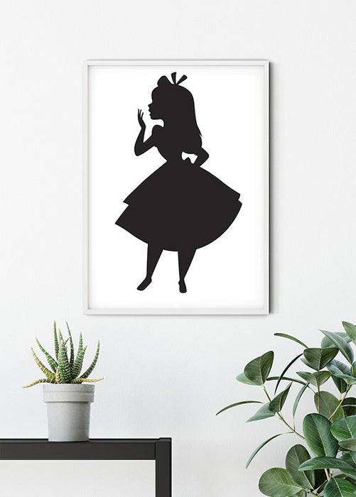 Komar NEU | Wandbild - Alice Silhouette - Größe 30 x 40 cm