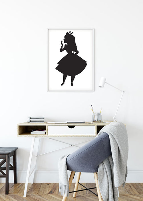 Komar NEU | Wandbild - Alice Silhouette - Größe 30 x 40 cm